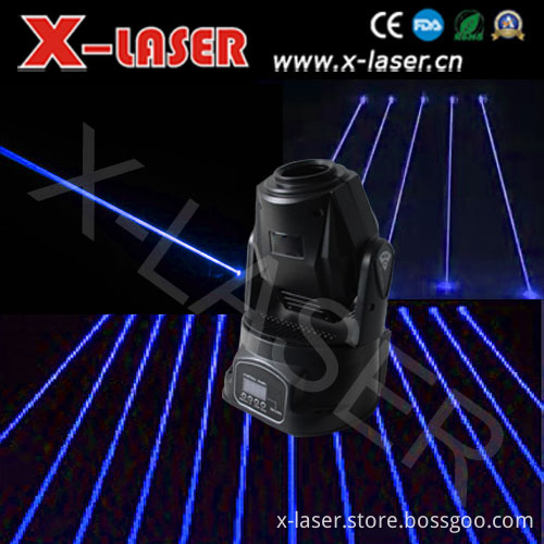 1W Fat Blue Beam Moving Head Laser